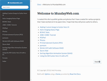 Tablet Screenshot of mundayweb.com