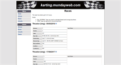 Desktop Screenshot of karting.mundayweb.com