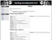 Tablet Screenshot of karting.mundayweb.com